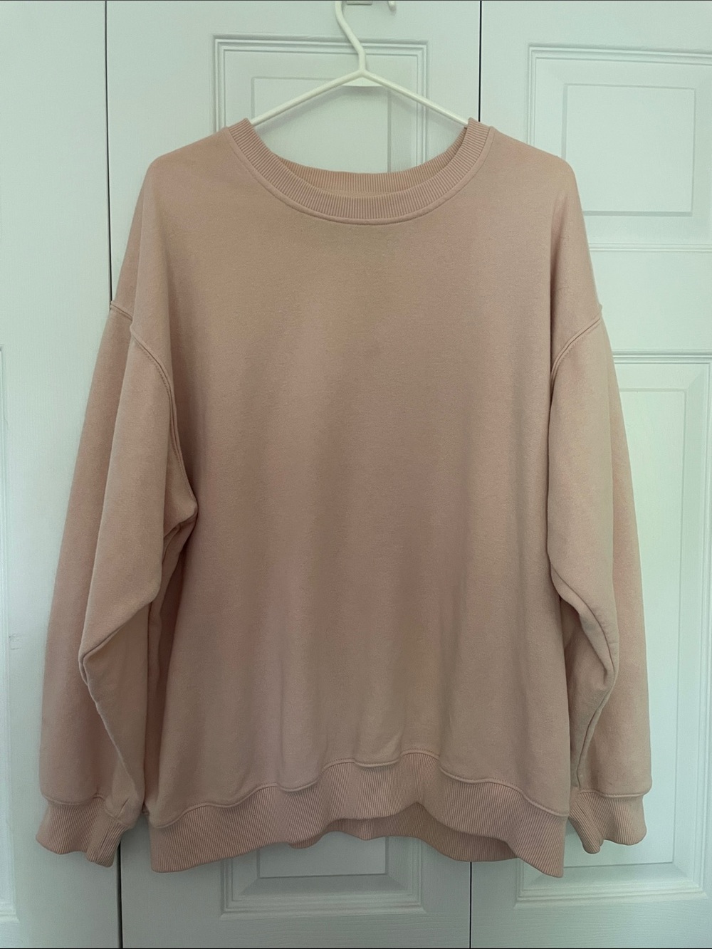 Pink women's boyfriend sweatshirt
